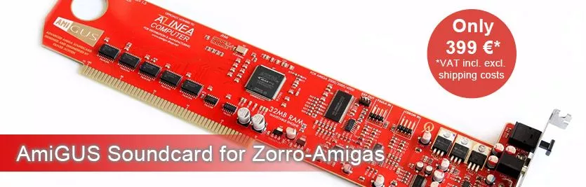 AmiGUS Soundcard for Zorro-Amigas