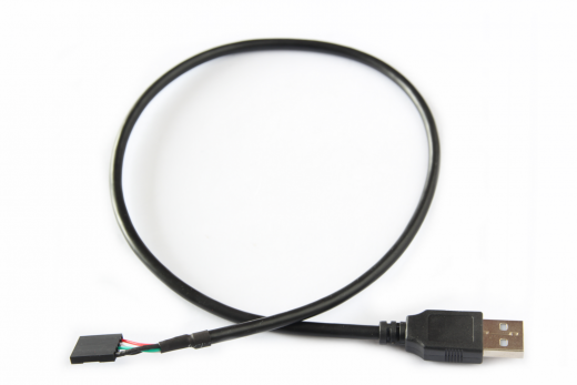 Pin header to USB A plug cable, 50 cm