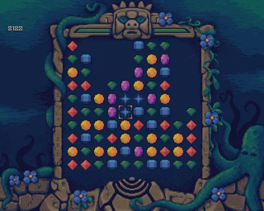 Tap Jewels – Classic Amiga in the middle of the game