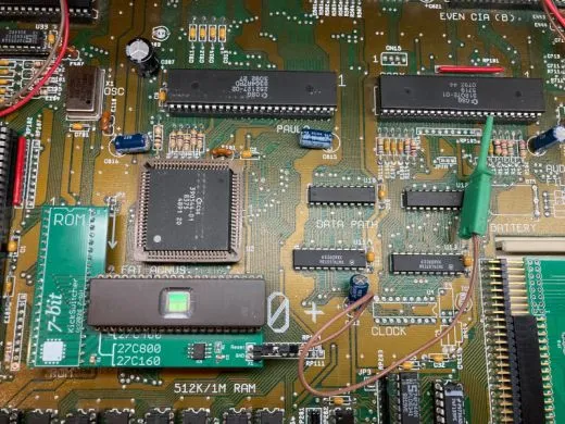 KickSwitcher installed in the Amiga 500