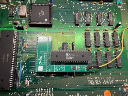 KickSwitcher installed in the Amiga 2000