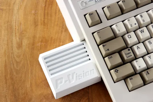 P-Vision Geh�use mit P-Vision Grafikkarte am Amiga 1200 installiert