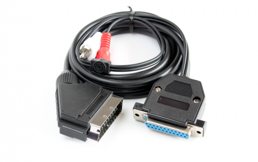 Amiga RGB cable (DB25 cut) to SCART