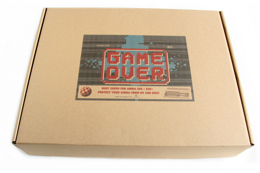 Dust cover Game Over made of hard plastic for Amiga 500