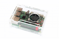 Transparentes Acrylgehäuse mit Lüfter für Raspberry Pi 4